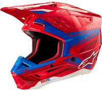 Alpinestars S-M5 Action 2 2024 Casco de motocross, rojo/azul, Talla XXL (63/64)
