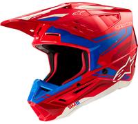 Alpinestars S-M5 Action 2, casco de motocross S male Rojo/Azul/Blanco