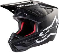 Alpinestars S-M5 Corp 2024 Casco de motocross, negro-gris, tamaño L para Hombres