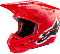 Alpinestars S-M5 Corp 2024 Casco de motocross, rojo, tamaño M para Hombres
