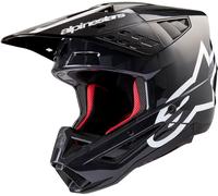 Alpinestars S-M5 Corp, casco de motocross M male Gris Oscuro/Blanco