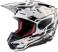 Alpinestars S-M5 Mineral 2024 Casco de motocross, Gris claro, Talla XS (53/54)
