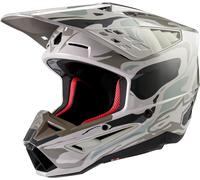 Alpinestars S-M5 Mineral 2024 Casco de motocross, gris, tamaño M para Hombres