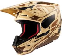 Alpinestars S-M5 Mineral, casco de motocross XXL male Mate Beige/Marrón Oscuro/Negro