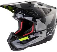 Alpinestars S-M5 Rover 2 2024 Casco de motocross, negro/gris/amarillo, Talla L (59/60)