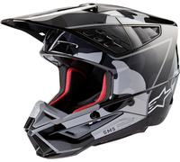 Alpinestars S-M5 Rover 2 2024 Casco de motocross, negro/gris, Talla XS (53/54)