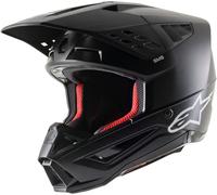 Alpinestars S-M5 Solid 2024 Casco de motocross, Black Matt, Talla XXL (63/64)