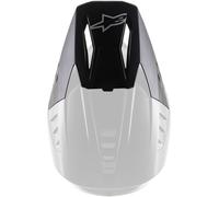 Alpinestars S-M5 Solid Pico del Casco, Black Matt, Talla única
