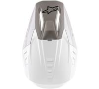 Alpinestars S-M5 Solid Pico del Casco, blanco para Hombres