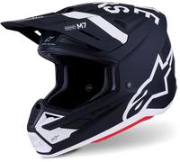 Alpinestars S-M7 Dasher, casco motocross XS female Mate Negro/Blanco