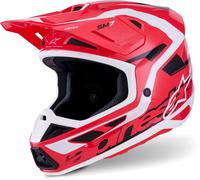 Alpinestars S-M7 Deed, casco de motocross L female Rojo/Blanco/Negro