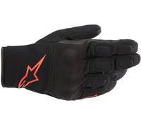 Alpinestars S Max Drystar Guantes de motocicleta impermeables, negro/rojo, Talla XL