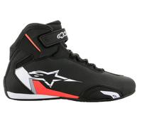 Alpinestars Sector Zapatos Moto Hombre ( Negro/Blanco/Rojo ) Talla:8,5 =( 41)