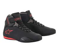 Alpinestars, Sektor Street - Zapatillas de moto para hombre, color negro, gris y rojo, talla 46