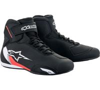 Alpinestars Sektor Zapatos de motocicleta, Negro/Blanco/Rojo, Talla 47