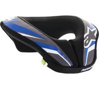 Alpinestars Sequence Guardia de cuello de motocross juvenil, negro/azul, Talla S/M