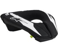Alpinestars Sequence Guardia de cuello de motocross juvenil, Negro/Blanco, Talla L/XL