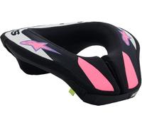 Alpinestars Sequence Guardia de cuello de motocross juvenil, negro/gris/morado, Talla S/M