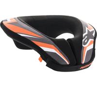 Alpinestars Sequence Guardia de cuello de motocross juvenil, negro/naranja, Talla S/M