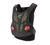 Alpinestars Sequence Protector de pecho (Black/Red,XS/S)