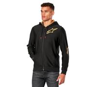 Alpinestars Sessions V3 Hoodie Sudadera, Negro/Oro, Large para Hombre