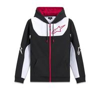 Alpinestars Sessions V3 Hoodie Sweatshirt Sudadera con Capucha para Hombre Negro/Blanco/Rojo L
