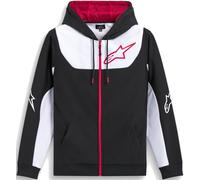 Alpinestars Sudadera con capucha Sessions V3 Negro/Blanco/Rojo Talla L