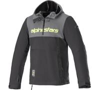 Sudadera de Moto Alpinestars Sherpa Reflex Gris Alquitrán/Negro/Amarillo FlúorL Gris Alquitrán,Negro,Amarillo Flúor