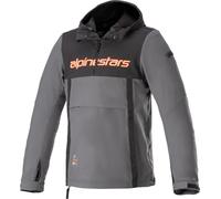 Alpinestars Chaqueta Sherpa textil Negro/Gris Alquitrán/Rojo Flúor Talla M