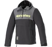 Alpinestars Sherpa Hoodie, chaqueta textil XXL male Gris/Negro/Amarillo Neón