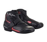 Alpinestars SM-1 R V2 Zapatos de motocicleta (Black/Red,44)