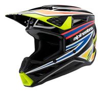 Casco de Cross Niño Alpinestars SM3 Wurx ECE06 Negro/Amarillo/Flúor Azul/RojoM Negro,Amarillo,Flúor Azul,Rojo