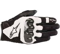 Alpinestars SMX 1 Air V2 Guantes de moto, negro-blanco, tamaño XL para Hombres