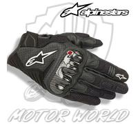 ALPINESTARS SMX-1 Air V2 Guantes Moto Verano Corto Talla De S A 3XL Negro