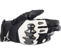 Alpinestars SMX-1 Drystar® Guantes de motocicleta impermeables, Negro/Blanco, Talla S