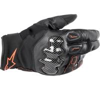 Alpinestars SMX-1 Drystar® Guantes de motocicleta impermeables, negro/rojo, Talla 3XL