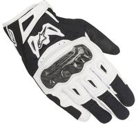 Alpinestars SMX-2 Air Carbon V2 Guantes de moto, Negro/Blanco, Talla XL