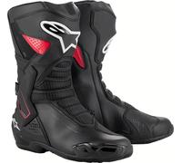 Alpinestars SMX-6 Drystar® v3 Botas de moto impermeables, Negro/Blanco/Rojo, Talla 43