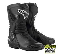 Alpinestars SMX-6 V2 Motocicleta Moto Botas Drystar Negro
