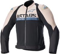 Alpinestars SMX Air Chaqueta textil de motocicleta perforada, negro/beige, Talla XL