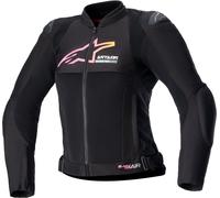 Alpinestars SMX Air, chaqueta textil mujer M female Negro/Amarillo/Fucsia