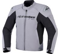 Alpinestars SMX chaqueta textil impermeable para motocicletas, negro-gris, tamaño M para Hombres