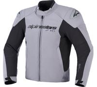 Alpinestars SMX chaqueta textil impermeable para motocicletas, negro-gris, tamaño 2XL para Hombres