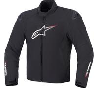Alpinestars SMX chaqueta textil impermeable para motocicletas, Negro/Blanco/Rojo, Talla S