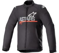 Alpinestars SMX chaqueta textil impermeable para motocicletas, negro-gris-rojo, tamaño M para Hombres
