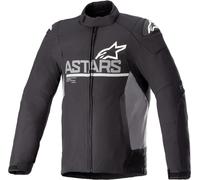 Alpinestars SMX chaqueta textil impermeable para motocicletas, negro/gris, Talla M