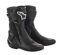 Alpinestars Smx Plus V2 - Botas Para Bicicleta, Color Negro, Rojo Y Amarillo Fluorescente - Ropa para motocicleta Unisex adulto