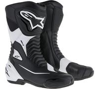 Alpinestars SMX S Botas de moto, negro-blanco, tamaño 47 para Hombres