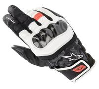 Alpinestars Guantes de moto SMX Z Drystar Negro/Blanco/Rojo Talla S para hombre