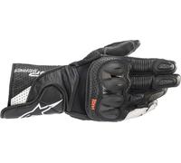 Alpinestars SP-2 V3 Guantes de moto, negro-blanco, tamaño S